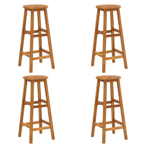 Ensemble De Salle à Manger De Jardin Meuble Extérieur 5 Pièces Bois D'acacia Solide 0