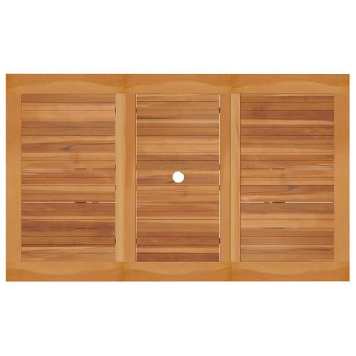 Ensemble De Salle à Manger De Jardin Meuble Extérieur 5 Pièces Bois De Teck Massif 02