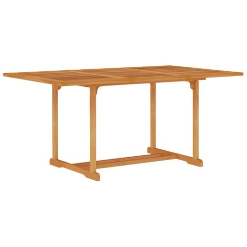 Ensemble De Salle à Manger De Jardin Meuble Extérieur 5 Pièces Bois De Teck Massif 02