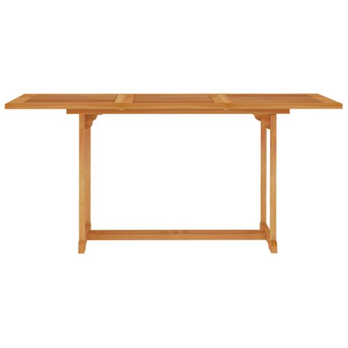 Ensemble De Salle à Manger De Jardin Meuble Extérieur 5 Pièces Bois De Teck Massif 02