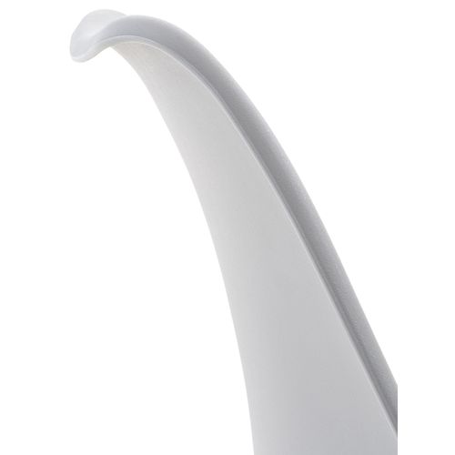 Lot De 4 Chaises De Salle à Manger Cuisine Ou Bureau En Plastique Et Synthétique Gris Pieds En Bois