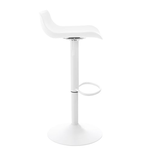 Lot De 2 Tabourets De Bar Pieds Trompette Style Contemporain Avec Repose-pieds Hauteur Réglable