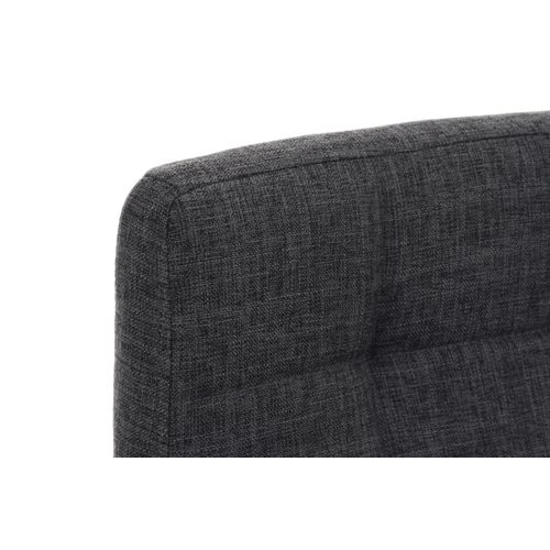 Tabouret De Bar En Tissu Gris Clair Coutures Décoratives Pieds En Bois Avec Repose-pieds 10_000004