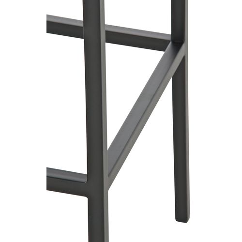 Tabouret De Bar Design Moderne En Synthétique Blanc Pieds Forme Carré Métal Noir Mat Blanc 10_0000
