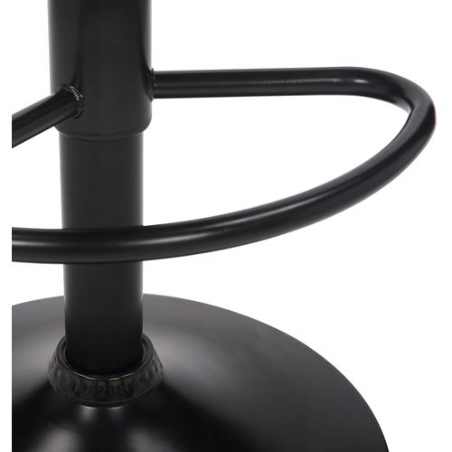 Tabouret De Bar En Velours Vert Avec Pieds En Métal Noir Assise Rembourée Repose-pieds Pivotant