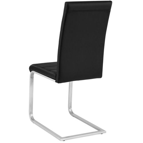 Lot De 8 Chaises Pieds Acier Siège De Salon Cuisine Salle à Manger Design Carré Éléga