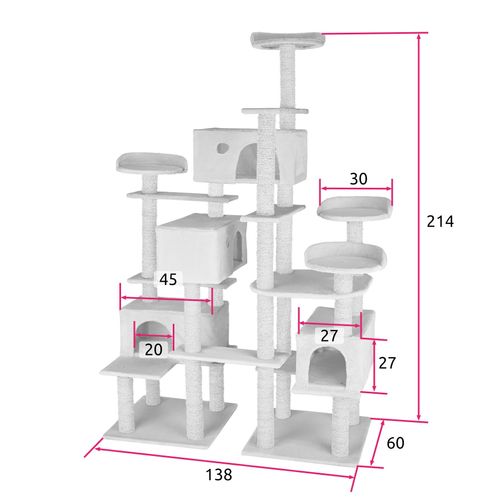 Arbre à Chat 214 Cm Beige 08_0000186