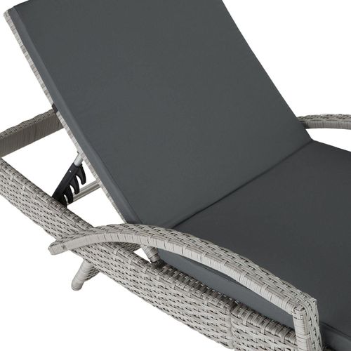 Bain De Soleil Chaise Longue Transat Meuble Jardin 5 Positions Gris 08_0000226