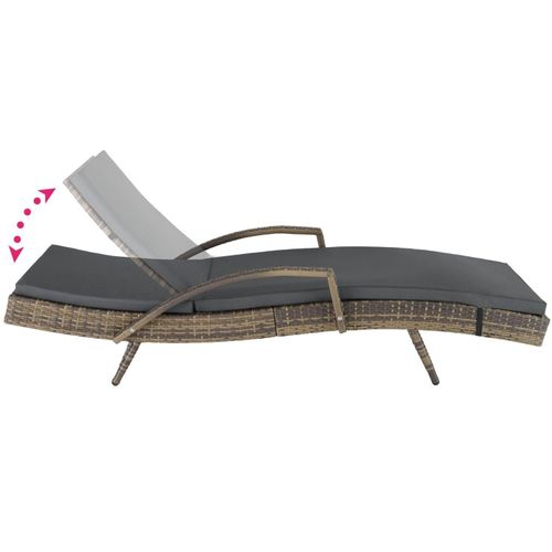 Bain De Soleil Transat Meuble Jardin 5 Positions Marron 08_0000227