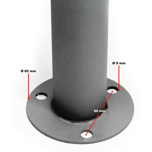 Bloc 3 Boites Aux Lettres Pied De Support 3 Compartiments Superposé Acier Galvanisé 3