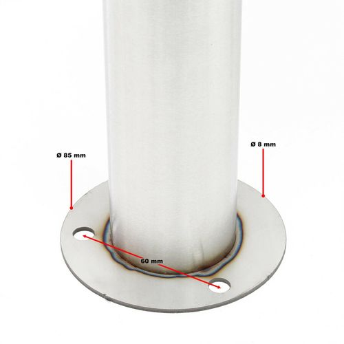 Bloc 4 Boites Aux Lettres Sur Pied 4 Compartiments Superposé Acier Inoxydable 16_0000