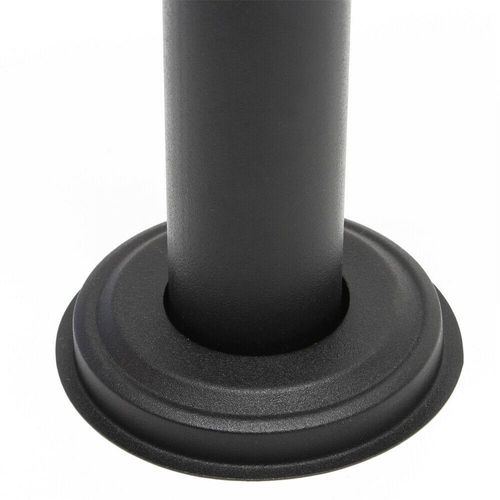 Bloc 4 Boites Aux Lettres Sur Pieds 4 Entrées Acier Galvanisé 46,8 X 38,5 X 27 Cm Noi