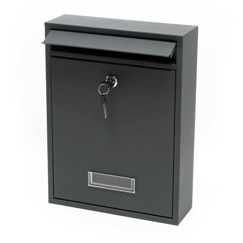 Boite Aux Lettres Design Murale Courrier Acier Galvanisé Anthracite 16_0000071