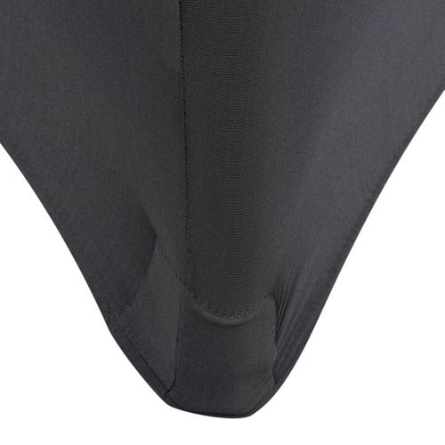 Housse Extensible De Table 2 Pièces 183 X 76 X 74 Cm Anthracite Dec022434