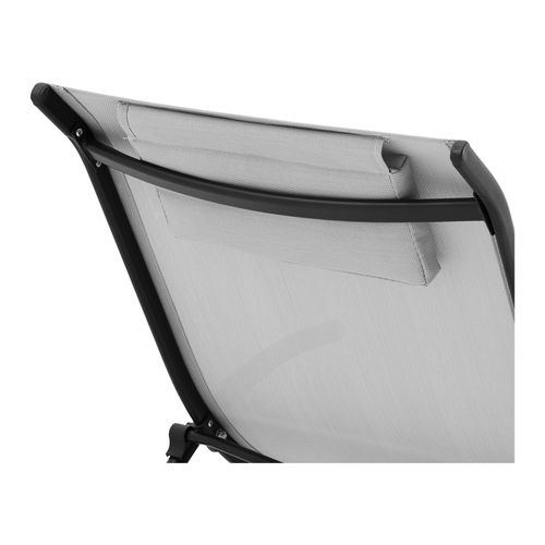 Bain De Soleil Transat En Acier Ondulée Gris 14_0007441