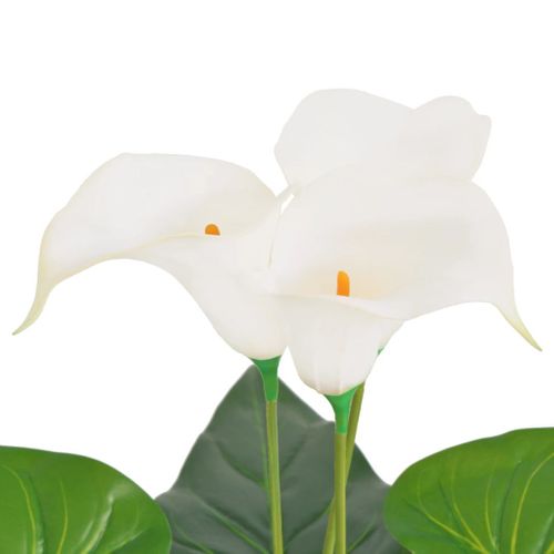 Plante Artificielle Avec Pot Lis Calla 85 Cm Blanc Dec021926