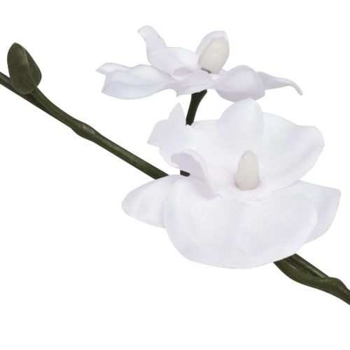 Plante Artificielle Avec Pot Orchidée 30 Cm Blanc Dec021901
