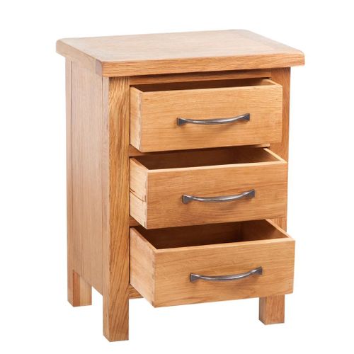 Table De Nuit Chevet Commode Armoire Meuble Chambre Avec 3 Tiroirs 40x30x54 Cm Bois D
