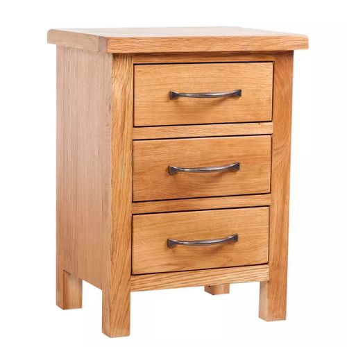 Table De Nuit Chevet Commode Armoire Meuble Chambre Avec 3 Tiroirs 40x30x54 Cm Bois D