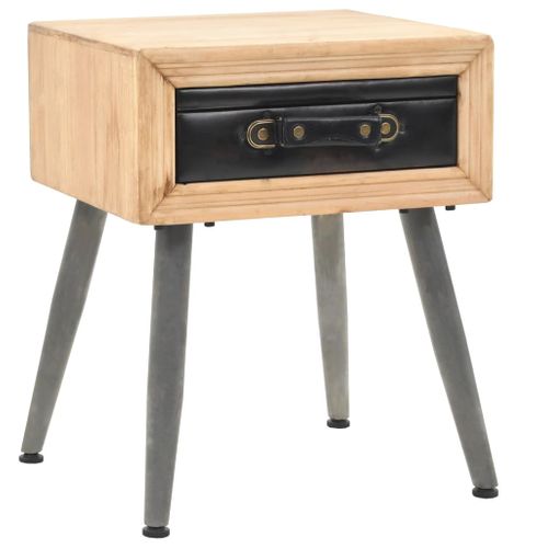 Table De Nuit Chevet Meuble Chambre Bois De Sapin Massif 43 X 38 X 50 Cm 1402065