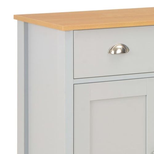 Buffet Bahut Armoire Console Meuble De Rangement Gris 79 Cm 4402263