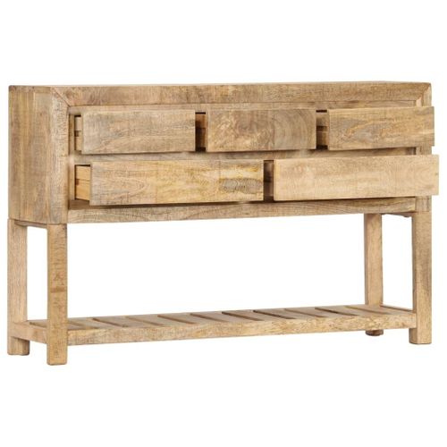 Console Meuble De Rangement 120 Cm Bois De Manguier Massif 4402254
