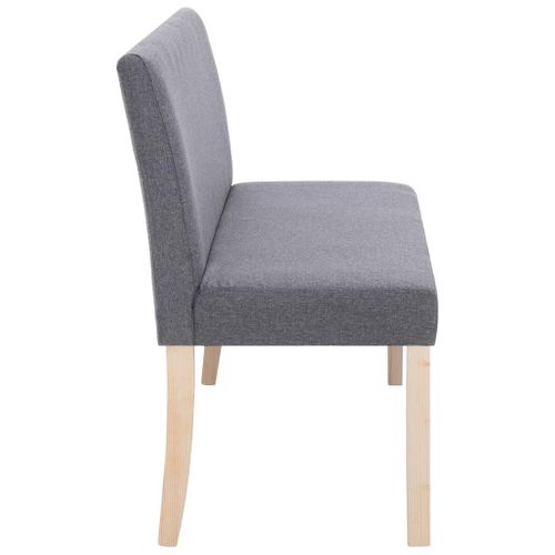 Banquette Pouf Tabouret Meuble Banc 139 5 Cm Gris Clair Polyester 3002101