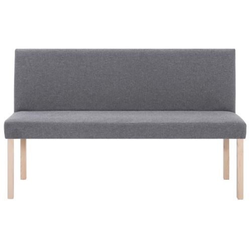 Banquette Pouf Tabouret Meuble Banc 139 5 Cm Gris Clair Polyester 3002101