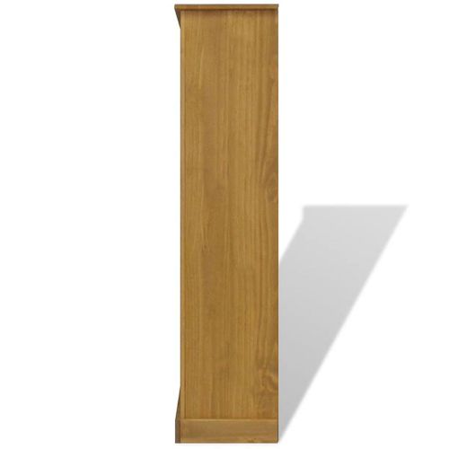 Étagère Armoire Meuble Design Bibliothèque à 4 Niveaux Pin 150 Cm Marron 2702017/2