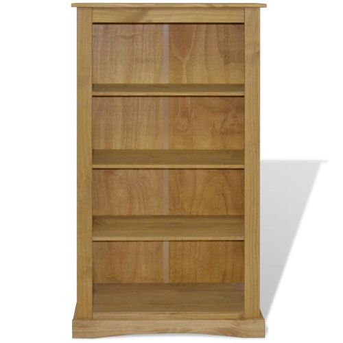 Étagère Armoire Meuble Design Bibliothèque à 4 Niveaux Pin 150 Cm Marron 2702017/2