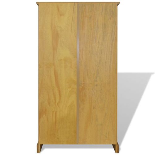 Étagère Armoire Meuble Design Bibliothèque à 4 Niveaux Pin 150 Cm Marron 2702017/2