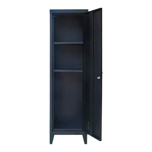 Armoire à Casier Métallique Vérouillable 137 X 38 X 38 Cm Noir 03_0006361