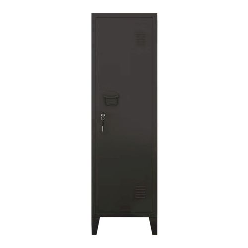 Armoire à Casier Métallique Vérouillable 137 X 38 X 38 Cm Noir 03_0006361