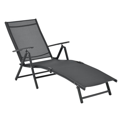Transat Bain De Soleil Inclinable 160° Bain De Soleil Avec Accoudoirs 150 X 65 X 86 C