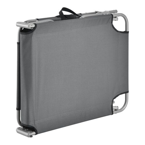 Lot De 2 Transats Inclinables Acier Polyester Argenté Mat Gris Foncé 03_0006431