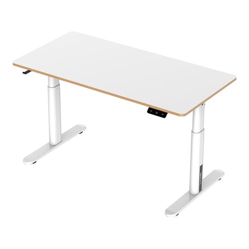Bureau Poste De Travail Table Électrique à Hauteur Réglable Pour Enfants Ringe 120 X 60 Cm Blanc