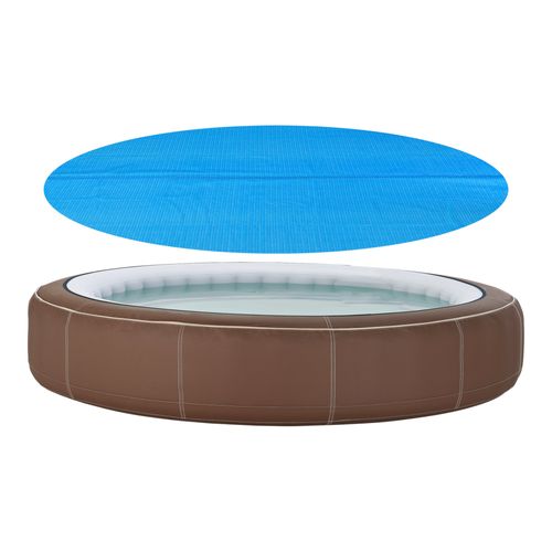 Bâche Solaire De Piscine Ronde Diamètre 305 Cm Polyéthylène Bleu 03_0006677