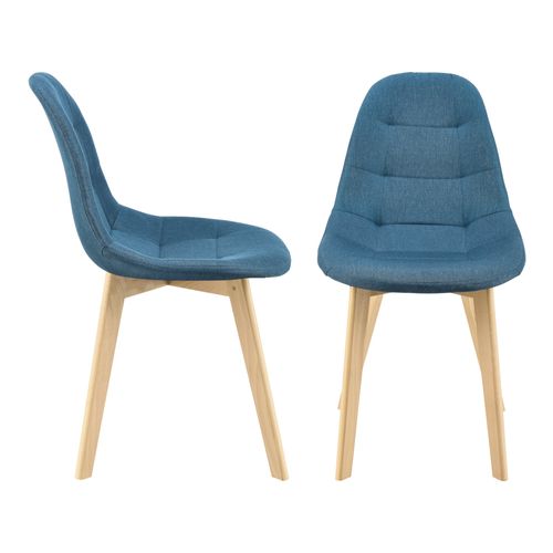 Lot De 4 Chaises De Salle à Manger 86 X 53 X 47 Cm Bleu 03_0006769