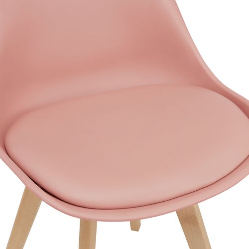 Lot De 6 Chaises De Salle à Manger Fläten Simili Hêtre Rose 03_0006783