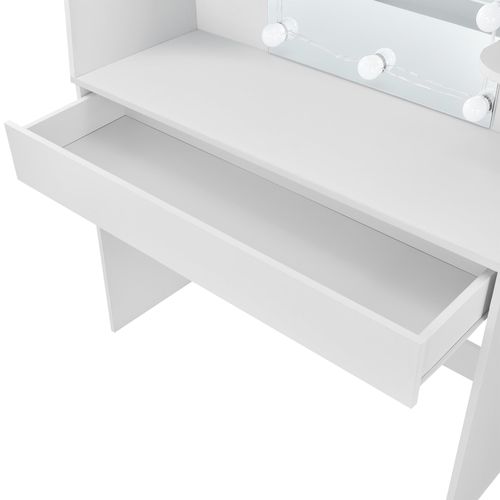 Coiffeuse Table De Maquillage Avec 10 LED Blanc 03_0006815