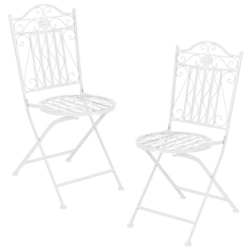 Set De Bistrot Pour Jardin Métal Blanc 03_0006934