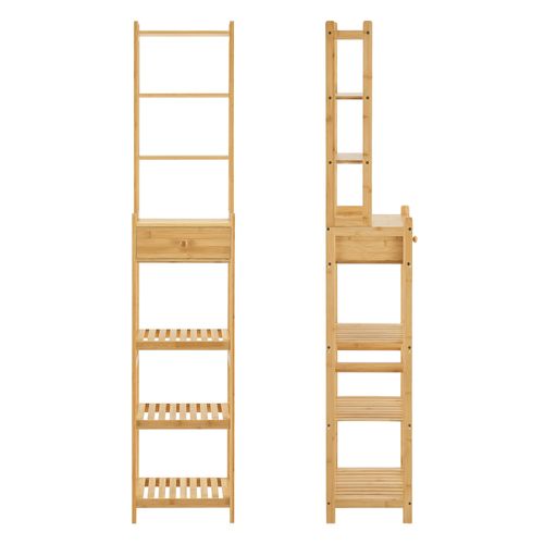 Étagère De Rangement à 7 Niveaux Avec Tiroir 163 X 33 X 28 Cm 03_0006994