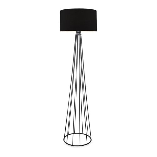 Lampadaire Lampe Lumière Luminaire Hauteur 155 Cm E27 Anthracite / Noir 03_0007288