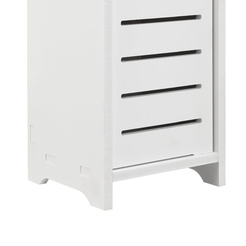 Meuble De Salle De Bain Placard Stylé Meuble De Rangement Avec Dérouleur De Papier