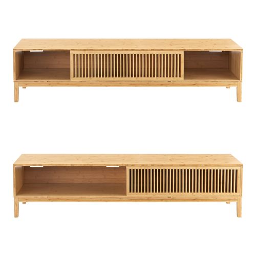 Meuble TV Design Bambou 180 X 40 X 38 Cm Naturel 03_0007874