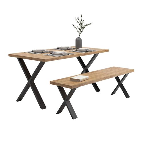 Set De 2 Pieds De Table Maribo Forme X En Acier 72 X 55 X 6 Cm 03_0008090