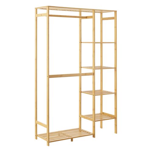 Portant à Vêtements En Bambou 145 X 90 X 30 Cm 03_0008131