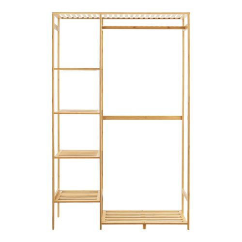 Portant à Vêtements En Bambou 145 X 90 X 30 Cm 03_0008131