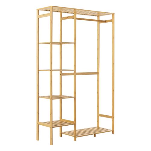 Portant à Vêtements En Bambou 145 X 90 X 30 Cm 03_0008131