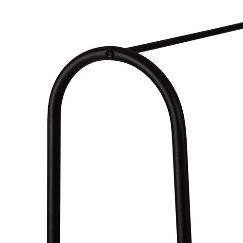 Portant à Vêtements Avec Surface De Stockage 144,5 X 89 X 32,5 Cm Noir 03_0008137